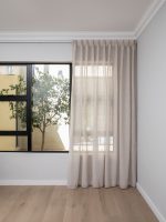 French Pleat Pinch Ready Made Curtains In Sheer Desert