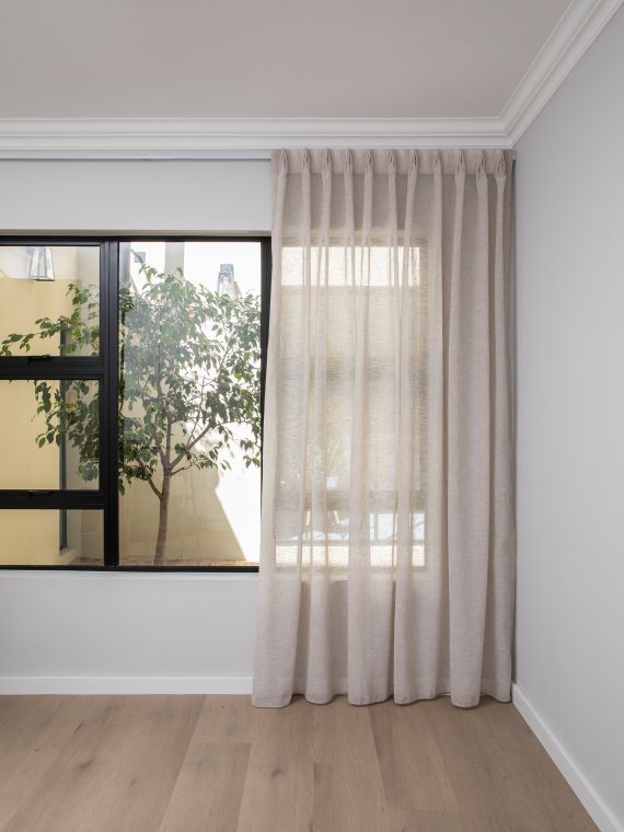 French Pleat Pinch Ready Made Curtains In Sheer Desert