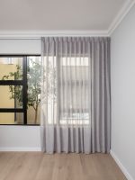 French Pleat Pinch Ready Made Curtains in Sheer Dove