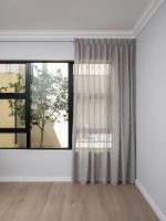 French Pleat Pinch Ready Made Curtains in Sheer Khaki