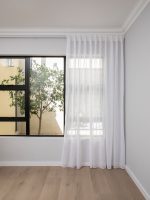 French Pleat Pinch Ready Made Curtains in Sheer White